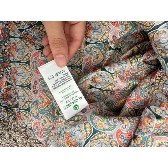 J Crew Women's Sz 0 Slim-Fit Organic Cotton Liberty Giorgia Duke Print Button Up - Picture 12 of 13